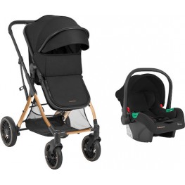 Kikka Boo One Ρυθμιζόμενο Καρότσι 3 σε 1 Kατάλληλο για Nεογέννητο Black 11kg 31001010236